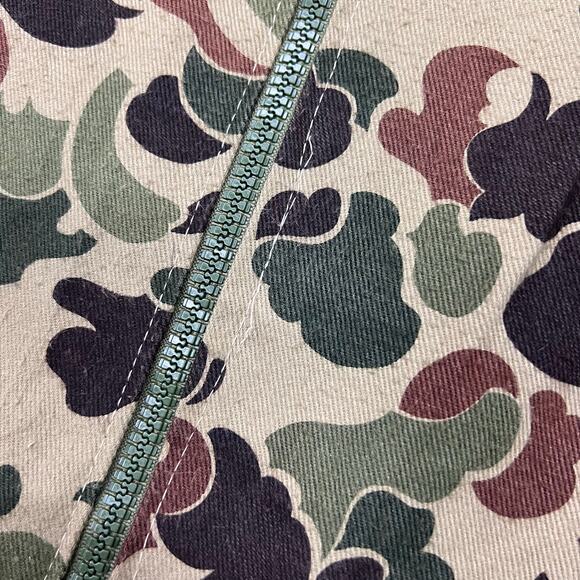 Vintage Duck Camo Full Zip Oversized Long Sleeve Shirt Gander Mountain 3XL Hunt - Picture 6 of 8